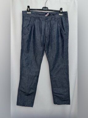 POINT‎ ZERO convertible linen cotton blend trousers size 36